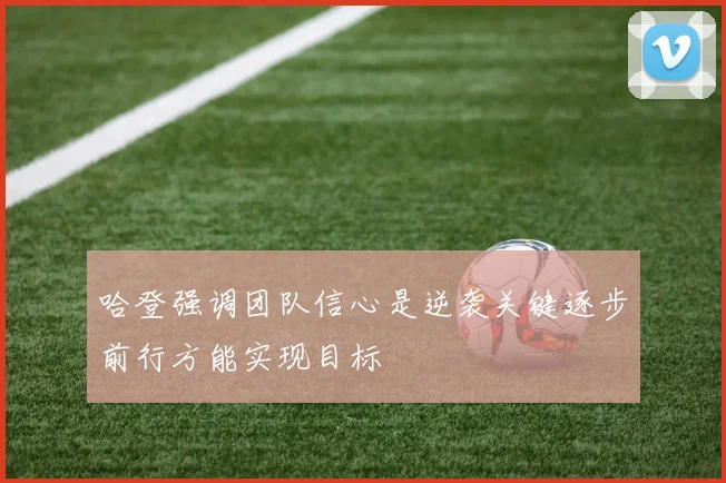 哈登强调团队信心是逆袭关键逐步前行方能实现目标